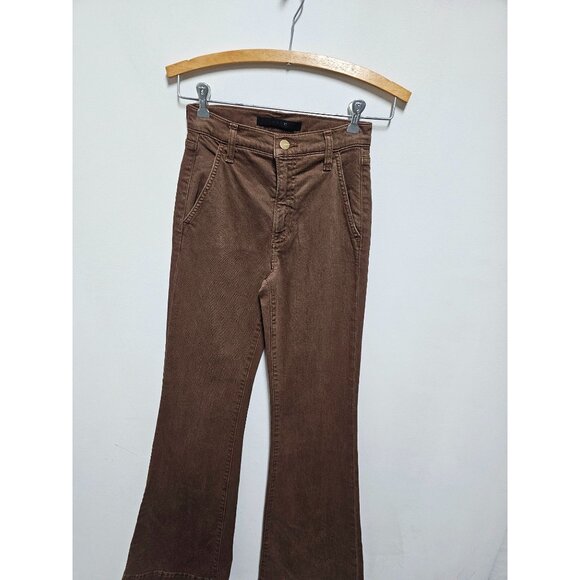 Joe's Jeans The Molly High Rise Flare Stretch Jeans Walnut Size 23 - Picture 4 of 7